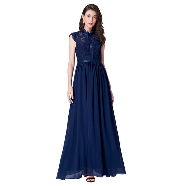 Women Pretty Floral Long Bridesmaid Party Dress Formal Cocktail Prom Gown